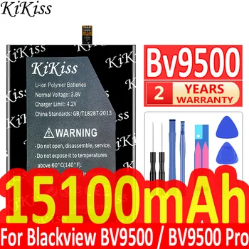 Orijinal KiKiss 15100mAh BV 9500 Pil Blackview BV9500 / BV9500 Pro BV9500Pro MT6763T 536380 Telefon Pilleri