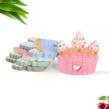 Kovict 5/10 adet Silikon Diş Kaşıyıcı Dondurma Taç Molar Diş Kaşıyıcı DIY Emzik Zinciri Takı Aksesuarları Çiğneme Hemşirelik bebek oyuncakları
