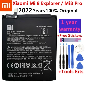 Xiao mi 100 % Orijinal BM3F 3000mAh pil İçin Xiaomi mi 8 mi 8 Explorer / mi 8 Pro BM3F Telefonu Yedek Piller + Araçları