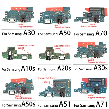 50 Adet, Orijinal USB Şarj Şarj Dock Flex Samsung Galaxy A10 A01 A11 A21S A31 A41 A51 A71 A30 A50 A70 A10S A20S A30S