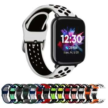 20mm Silikon Kayış DIZO İzle 2 Realme TechLife akıllı saat Spor Bilek Bilezik Dızo Watch2