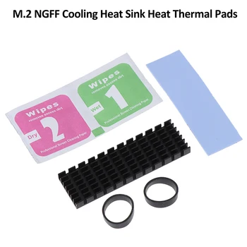 1 Takım M. 2 NGFF NVMe 2280 PCIE SSD alüminyum soğutma ısı emici termal ped ile