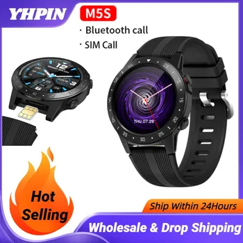 M5S SIM Kart GPS Smartwatch 2022 Arama akıllı saat Kadın Erkek Pusula Barometre İrtifa 2022 Açık Spor Smartwatch Erkekler
