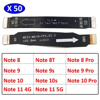 50 Adet / grup, ana Kurulu Anakart Anakart Flex Kablo Xiaomi Redmi İçin 9 9A 9C 6 6A 8A Not 10 10s 8 7 6 Pro Not 11 4G 5G