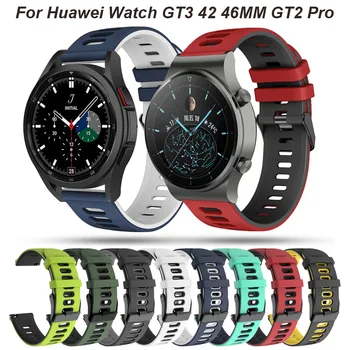 Yeni 20 22mm Silikon Watchband Sapanlar huawei İzle GT3 GT 3 42mm 46mm Bilezik GT 2 GT2 Pro Smartwatch Bilek Bandı Correa
