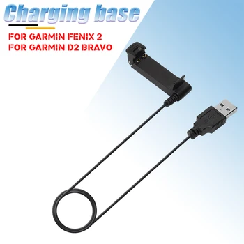 USB şarj yuvası Taşınabilir Güç Adaptörü şarj aleti kablosu Garmin Fenix 2 İçin Fenix2 D2 Bravo Quatix Tactix akıllı saat Aksesuarları