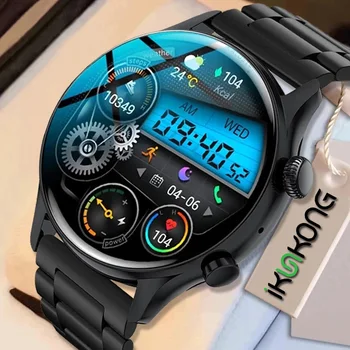 2022 NFC Bluetooth Çağrı Smartwatch Erkekler AMOLED Her Zaman ekran Spor Spor Saati IP68 Su geçirmez akıllı izle Huawei Xiaomi İçin