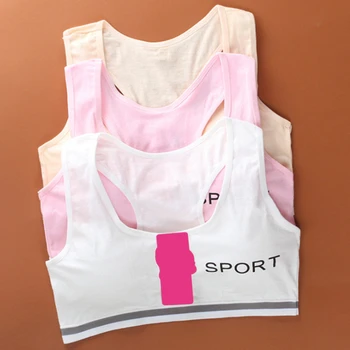 Güzel Kızlar Spor Sutyeni İç Çamaşırı Yelek Çocuk Bir Boyut İç Çamaşırı Spor Koşu İç Çamaşırı Dikişsiz Kızlar Tankı Üstleri Harfler