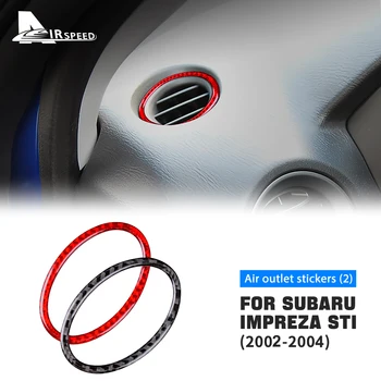 HAVA hızı Subaru Impreza STI İçin 2002 2003 2004 Çıkış Vent Sticker Araba Klima Aksesuarları Trim Merkezi kontrol kapağı