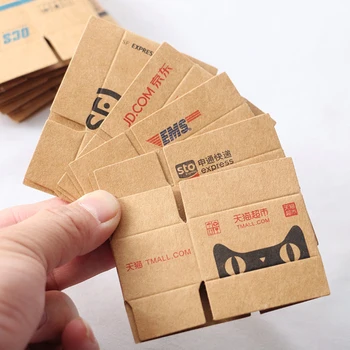 1 Takım Mini Karton Ekspres Karton 1: 12 Evcilik Minyatür Ekspres Kutusu Dekor Oyuncak aksesuarı casa ofis aksesuarları ev aletleri