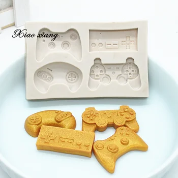 3D Silikon Kek pişirme Kalıpları Denetleyici Gamepad Çocuk Hediye Kalıp Fondan Kek Dekorasyon Hayvan Kalıp Pişirme Araçları FM1997