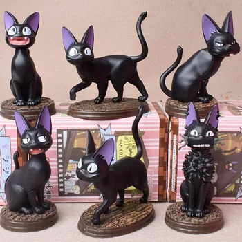 1 adet Kör Kutu Oyuncaklar Siyah Kedi Tahmin Çanta Kör Çanta Hayvan Bebek Anime Figürleri Sevimli Masaüstü Modeli Dekorasyon Heykel