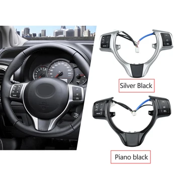Premier Kalite direksiyon Anahtarları düğmeler Toyota Vitz 2012-2014 için / Yaris 2012-2017 araba-styling 84250-0D020-B0