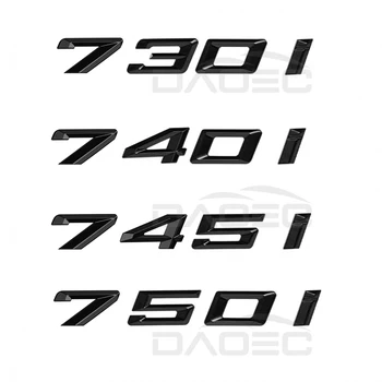 Araba 3D ABS Gövde Harfler Logosu Rozeti Amblemi Styling Çıkartmaları Sticker BMW 7 Serisi 730i 740i 745i 750i E65 E66 F01 F02 G11 G12