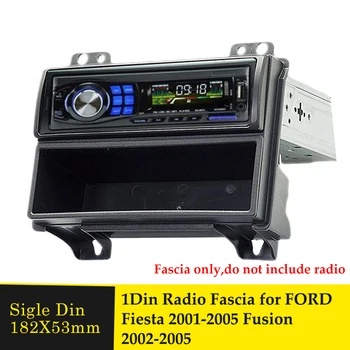 Bir Din Araba Radyo Fasya FORD Fiesta 2001-2005 İçin Fusion 2002-2005 Stereo CD montajı Çerçeve Montaj Facia Montaj Çerçevesi
