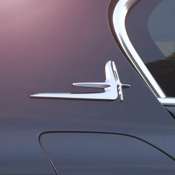 2 adet Krom Modifiye Araba Vücut Standart Dekorasyon Varyant Sticker Süs İşareti Passat B8 Arteon Varyant