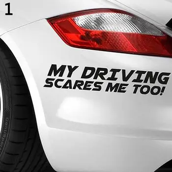 Evrensel Komik Benim Sürüş Korkutuyor Me Too Araba Pencere Vinil Çıkartması Mektuplar Sticker