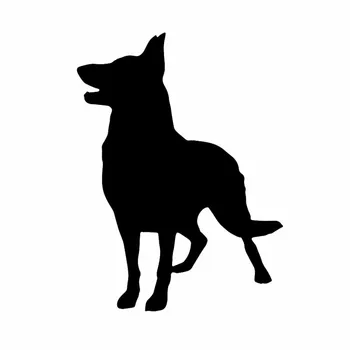 Araba Sticker Alman Çoban Köpeği Sevimli Kişilik Etiket Su Geçirmez ve Güneş Koruyucu Kapak Çizikler PVC 15 * 11cm