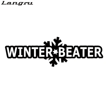 Langru Kişilik Kış Çırpıcı Sticker Komik Araba Dekoratif Vinil Grafik Çıkartmaları Jdm