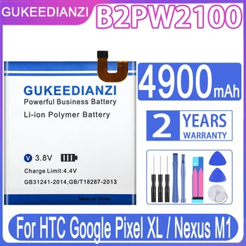 GUKEEDIANZI Yedek Pil B2PW2100 B2PW4100 3900/4900 mAh HTC Google Piksel XL / Nexus M1 S1