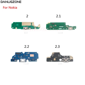 USB şarj yuvası Portu Soket Jack fiş konnektörü Şarj Kurulu Flex nokia için kablo 2 2.1 2.2 2.3 2.4