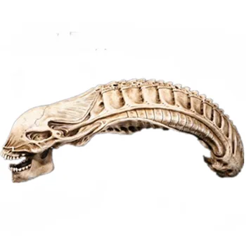 45 cm Xenomorph alien kafatası modeli Cadılar Bayramı Dekorasyon iskelet modeli giger'in alien modeli