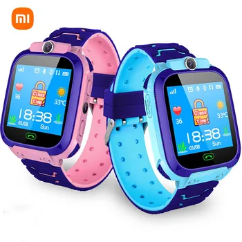 Xiaomi Çocuk Akıllı İzle SOS Telefon İzle Smartwatch Sım Kart İle Çocuklar İçin Fotoğraf Su Geçirmez IP67 Çocuklar Hediye IOS Android İçin