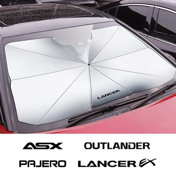 Katlanabilir araç ön camı Güneşlik Şemsiye Mitsubishi Outlander Lancer İçin 9 EX ASX Pajero L200 Colt Eclipse Ralliart Delica