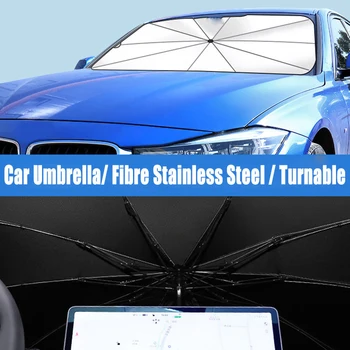 Tesla Modeli 3 Y S X Araba katlanabilir cam güneşlik şemsiye ön pencere Güneş Shades Anti-Uv ısı yalıtım