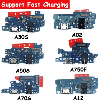 5 Adet / grup Orijinal USB Şarj Bağlayıcı Dock Flex kablolu telefon Parçaları Samsung A02S A03S A12 A02 A12 A30S A50S A01 Çekirdek A10S