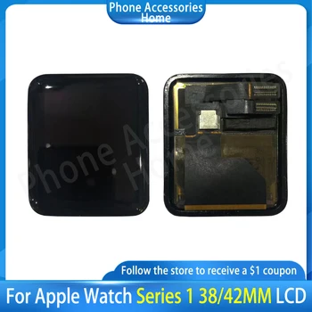Orijinal ekran apple watch serisi 1 için lcd dokunmatik ekran oled ekran digitizer meclisi iwatch değiştirme 38mm 42mm
