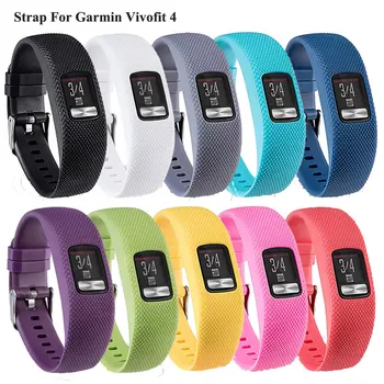 Silikon yedek bant Garmin Vivofit 4 Aktivite takip bilekliği Kayışı Garmin Vivofit4 Smartwatch Aksesuarları Kadınlar