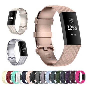Renkli Yumuşak Silikon Band Sapanlar Fitbit Şarj İçin 4 Bilezik Yedek saat kayışı Spor Bileklik Fitbit Şarj İçin 3/3 SE