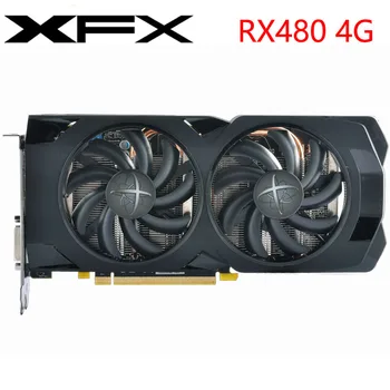 XFX Ekran Kartı RX 480 4GB 256Bit GDDR5 Grafik Kartları AMD RX 400 serisi VGA Kartları RX480 DisplayPort 570 580 480 Kullanılan