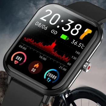2022 Yeni akıllı saat Erkekler Tam Dokunmatik Ekran Spor Spor İzle IP67 Su Geçirmez Bluetooth Android ıos İçin Erkekler Smartwatch 2022 + kutu